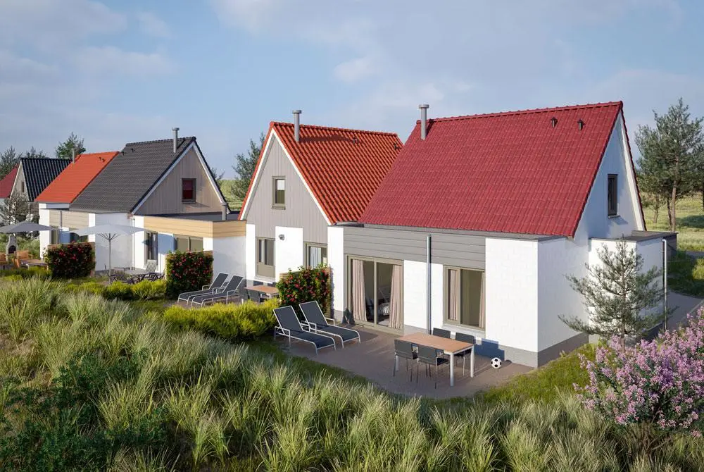 Vakantiehuisjes in Center Parcs Zandvoort zijn gerenoveert door Van der Vlugt met 443 hefschuifpuien