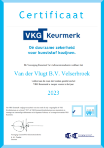 VKG Keurmerkcertificaat 2023 - Van der Vlugt